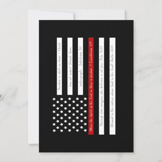 Red Scripture Flag Retirement Party 招待状 (裏面)