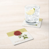 Red Seal Wedding Paper Coaster スクエアペーパーコースター (インサイチュ)