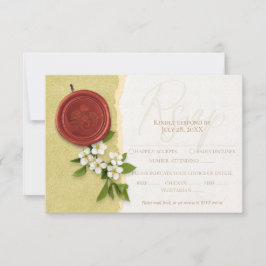 Red Seal Wedding Response Card 出欠カード