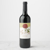 Red Seal Wedding Wine Label ワインラベル (正面)