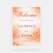 Red Seigaiha – Japanese Wedding Collection アクリルサイン (正面)