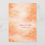 Red Seigaiha – Japanese Wedding Collection メニュー (裏面)