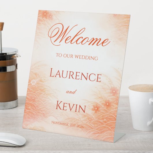 Red Seigaiha – Japanese Wedding Collection 台座サイン (インサイチュ)