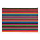 Red Serape Saltillo traditional mexican blanket 枕カバー (裏面)