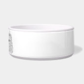 Red Setter Minimalist Line Art personalized bowl ボウル (右)