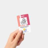 Red Shade Waves社名テンプレート バッジ (手持ち)