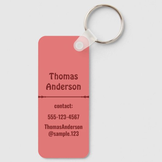 Red Shades Color Blocks キーホルダー (裏面)