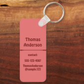 Red Shades Color Blocks キーホルダー (裏面)