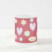 Red shapes mug フロストグラスマグカップ (中央)