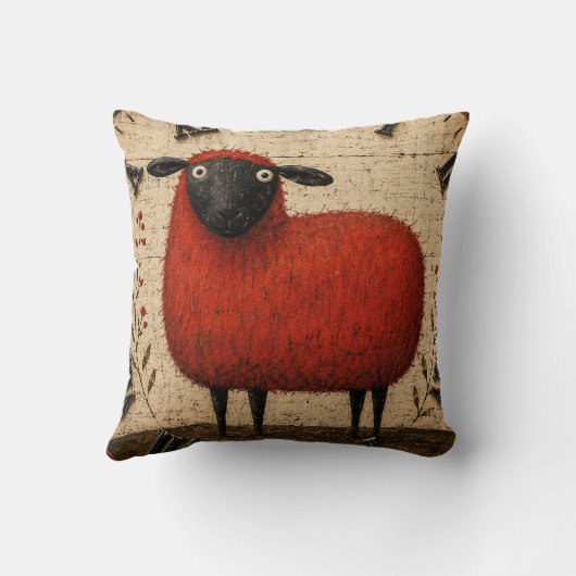 Red Sheep クッション (裏面)