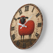 Red Sheep ラージ壁時計 (傾斜)