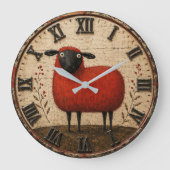 Red Sheep ラージ壁時計 (正面)