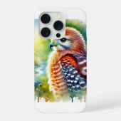 Red shouldered hawk 101024AREF129 - Watercolor iPhoneケース (裏面)