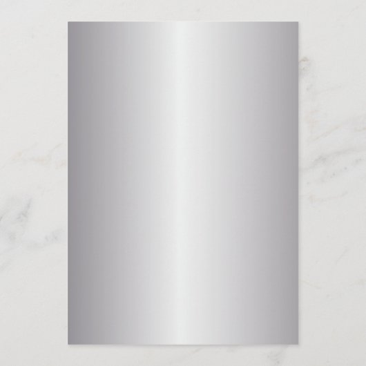 Red Silver Heart Balloons Valentine's Day Party 招待状 (裏面)