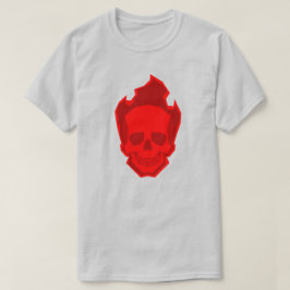 Red Skull Graphic T-Shirt – Bold Gothic Skull Desi Tシャツ