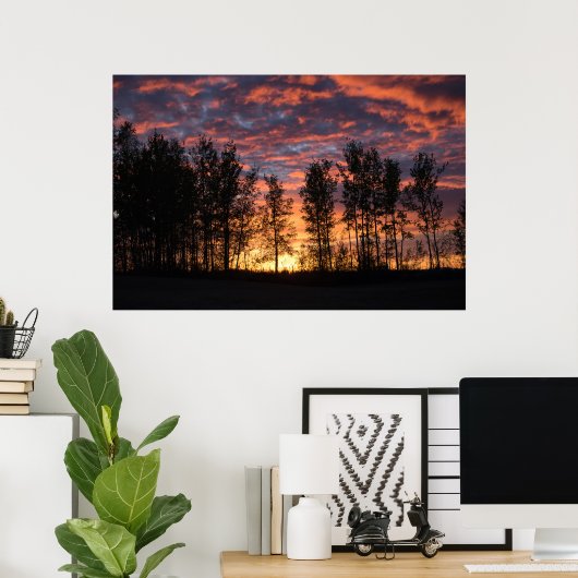 Red Sky at Nightポスター ポスター (ホームオフィス)