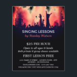 Red Smoke Concert Crowd、ボーカリスト・レッスン チラシ<br><div class="desc">Red Smoke Concert Crowd、ボーカリストの広告Lessons Flyers By The Business Card Store.</div>