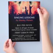 Red Smoke Concert Crowd、ボーカリスト・レッスン チラシ (手)