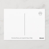 Red Smooth Haired Dachshund Smiling Thank You ポストカード (裏面)