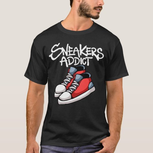 Red Sneakers streetwear Tシャツ (正面)