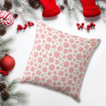 Red Snowflake Pattern