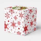 Red Snowflakes And Santa フェイバーボックス (裏面サイド)
