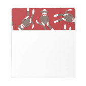 Red Sock Monkeyメモ帳 ノートパッド (正面)