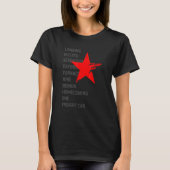 Red Soldier Trigger Words Winter Star Hero Tシャツ (正面)