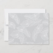 Red Songbird日付カードを保存 セーブザデート (裏面)