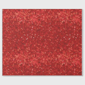 Red sparkling glitter pattern ラッピングペーパー (フラット)