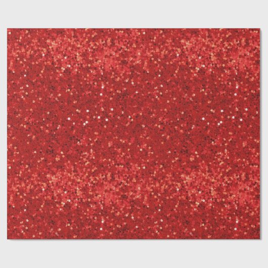 Red sparkling glitter pattern ラッピングペーパー (フラット)