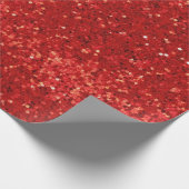 Red sparkling glitter pattern ラッピングペーパー (角)