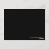 Red Spectrum Analyzerテーブル番号はがき ポストカード (裏面)