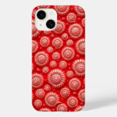 Red Spiral Pattern iPhone Case Bold Design Case-Mate iPhoneケース (裏面)