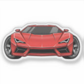 Red Sports Car シール (正面)