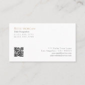 Red Sports Car、情連絡報、QRコード、ブラック 名刺 (裏面)