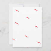 Red Sports Car Racing Theme Party Invite 招待状 (裏面)