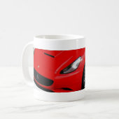 ~Red Sportscar~ MAG、カスタマイズ! コーヒーマグカップ (正面左)