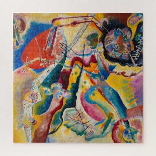 Red Spot絵画 by Wassily Kandinsky ジグソーパズル (縦)