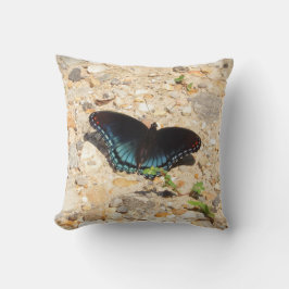 Red-Spotted Purple Butterfly Throw Pillow クッション