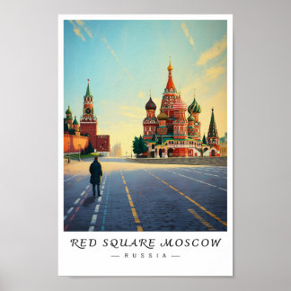 Red Square Moscow Russia Wall Art, Cityscape  ポスター