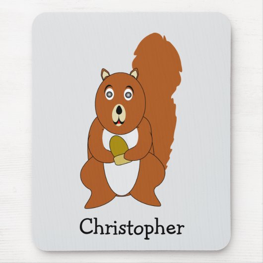 Red Squirrel Design マウスパッド (正面)