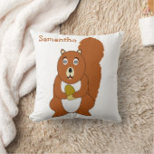 Red Squirrel Design Personalised クッション (ブランケット)