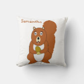 Red Squirrel Design Personalised クッション (正面)
