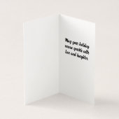 Red Squirrel in the Snow Holiday Christmas Card (内部)