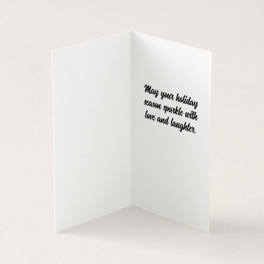 Red Squirrel in the Snow Holiday Christmas Card (内部)