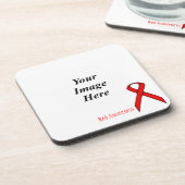 Red Standard Ribbon by Kenneth Yoncich コースター (左側)