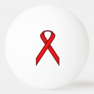 Red Standard Ribbon by Kenneth Yoncich 卓球ボール
