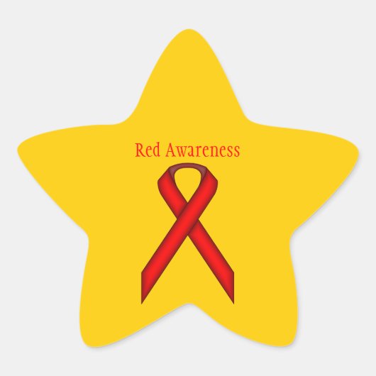 Red Standard Ribbon by Kenneth Yoncich 星シール (正面)