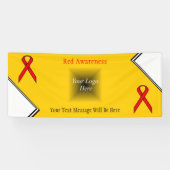 Red Standard Ribbon by Kenneth Yoncich 横断幕 (横)